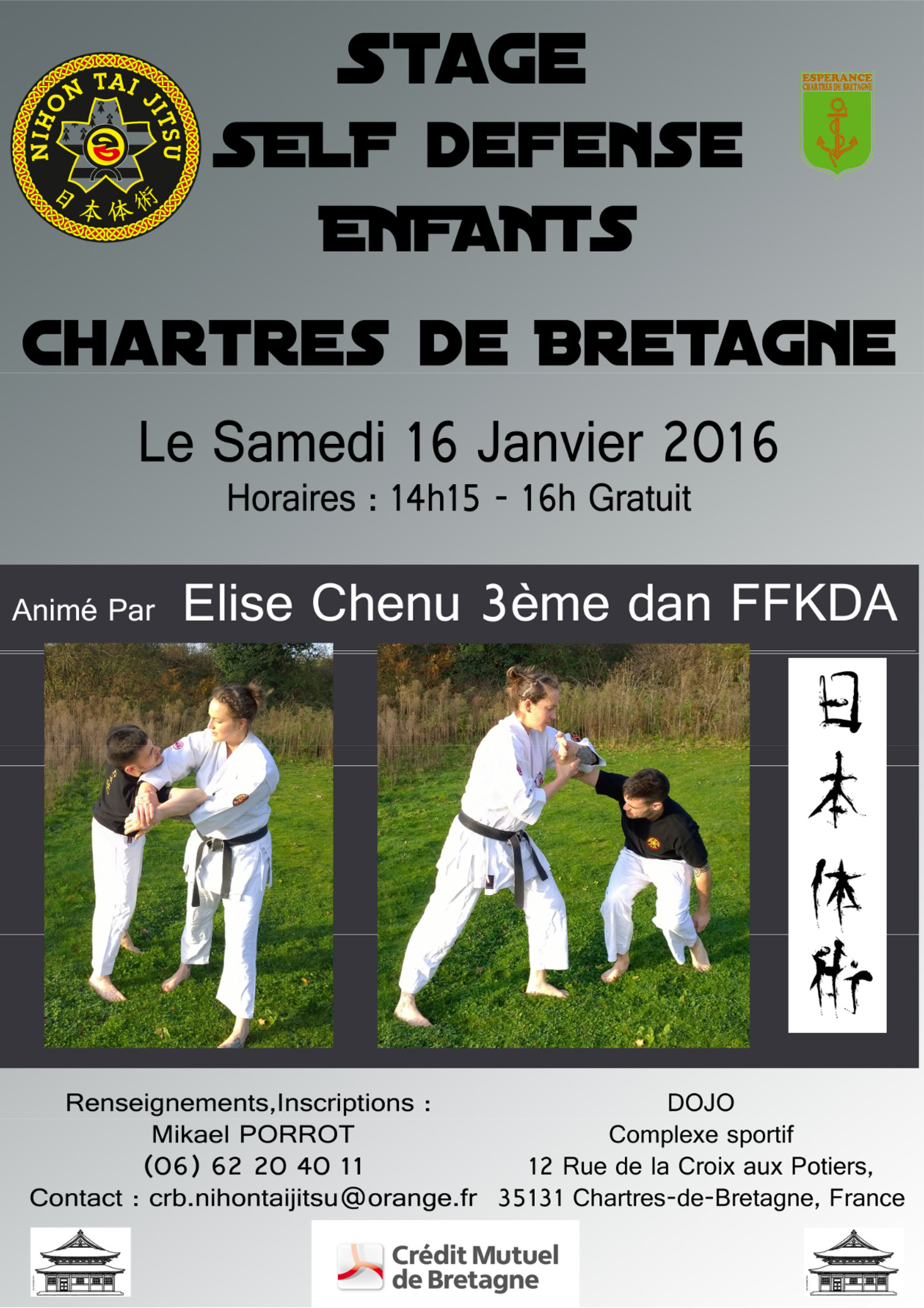 Stage enfants Elise samedi 16 janvier 2016